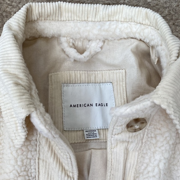 American Eagle Mid-Length Sherpa Jacket XS - Picture 3 of 5